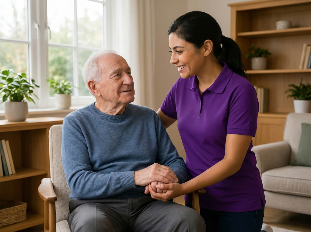 skyler care live in care calming