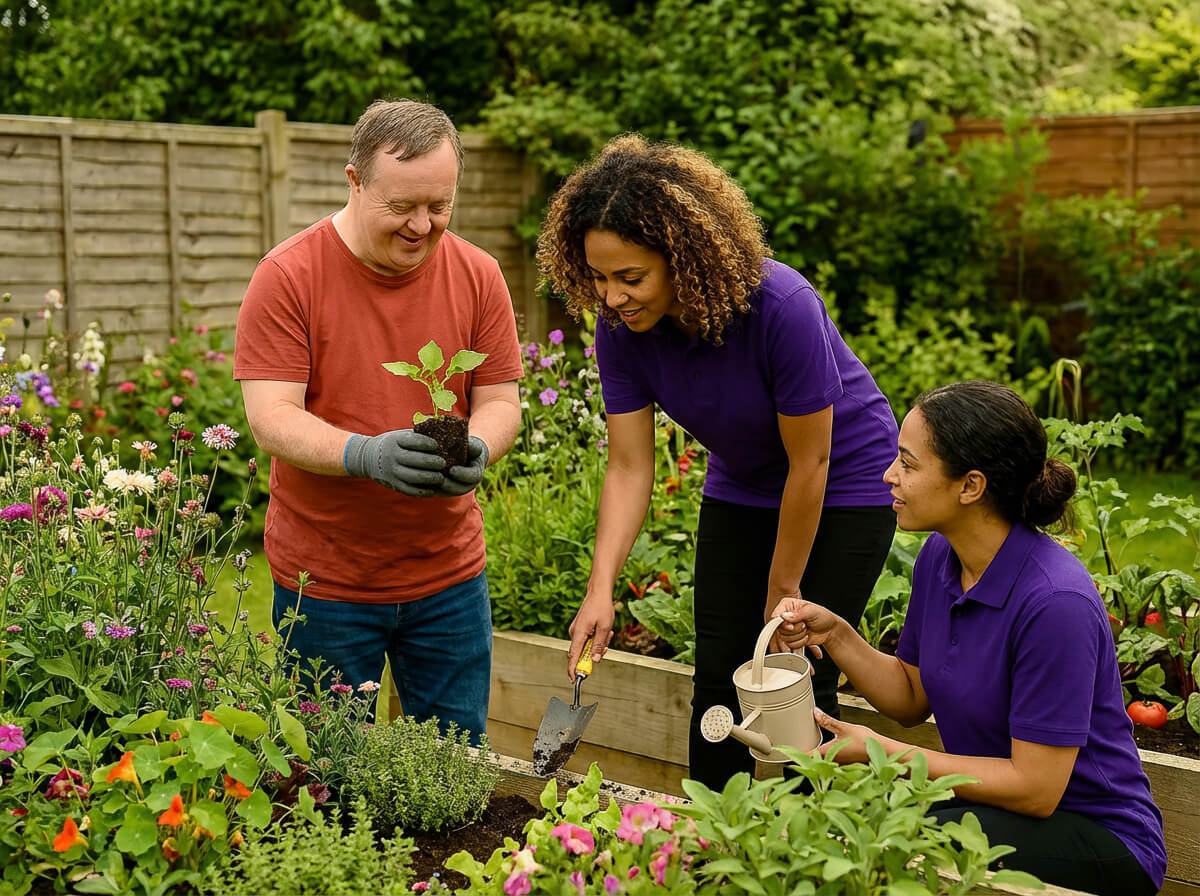 skyler care supported living gardening